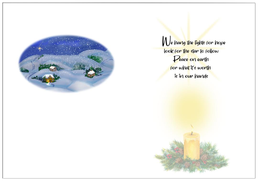 Picture of "A Light in the Window" Christmas cards
